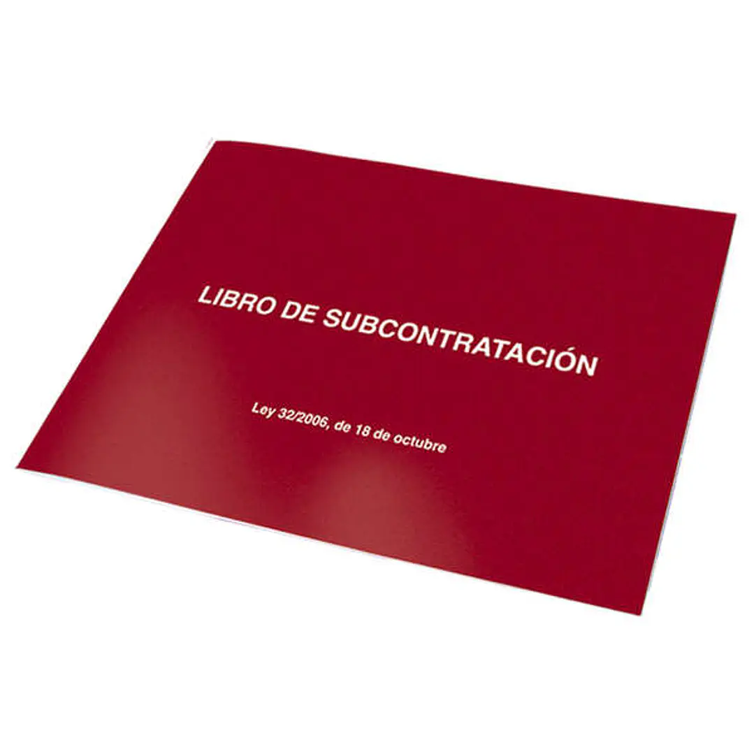 Dohe Libros de Subcontratacion Din A4 Apaisado Castellano - 10 Hojas Numeradas - Hojas Autocopiativas 1