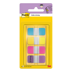 Post-It Index Dispensador con 40 Marcadores Reposicionables - Forma Rectangular - Colores Surtidos