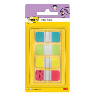 Post-It Index Dispensador con 40 Marcadores Reposicionables - Forma Rectangular - Colores Surtidos