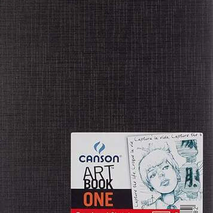 Canson Sketch One Fino Cuaderno de Dibujo con 98 Hojas 100g 14x21.6cm - Color Blanco 1