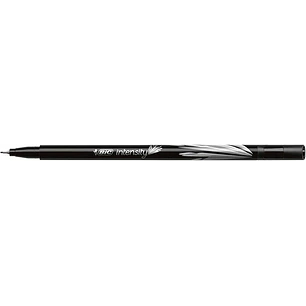 Bic Intensity Fine Rotulador de Punta Fina de 0.8mm - Trazo de 0.4mm - Tinta con Base de Agua - Color Negro