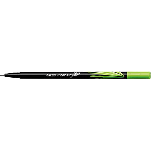 Bic Intensity Fine Rotulador de Punta Fina de 0.8mm - Trazo de 0.4mm - Tinta con Base de Agua - Color Verde Lima