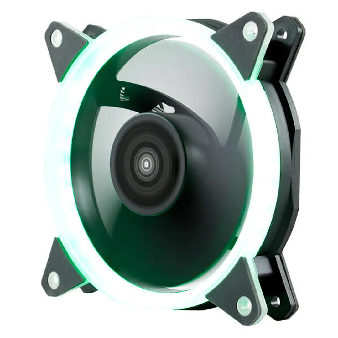 Unykach Candy 20 Green Ventilador 120mm con Iluminacion Verde - Velocidad Max. 1400rpm - Color Negro 1