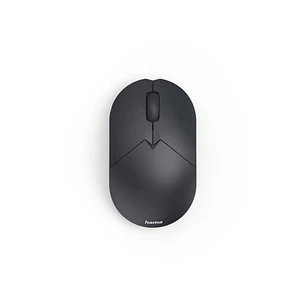 Hama WM-150 Raton Optico Inalambrico 1600dpi - 3 Botones - USB-A RF 2.4GHz - Silencioso - Rango 10m - Uso Ambidiestro - 5x3.3x8.5cm - Color Negro