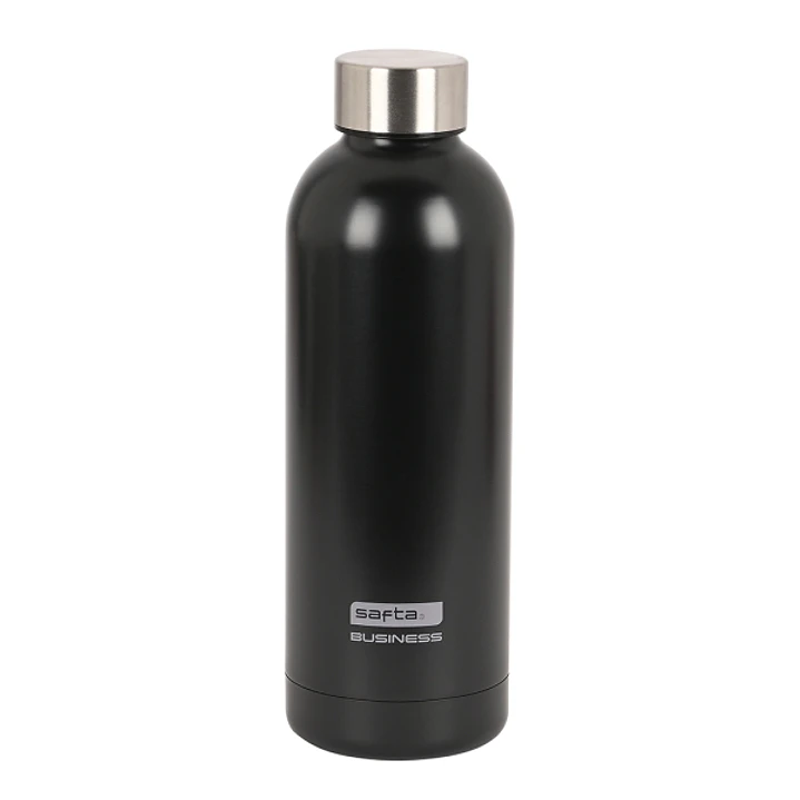 Safta Business Botella Termo de 500ml - Acero Inoxidable - Color Negro 1