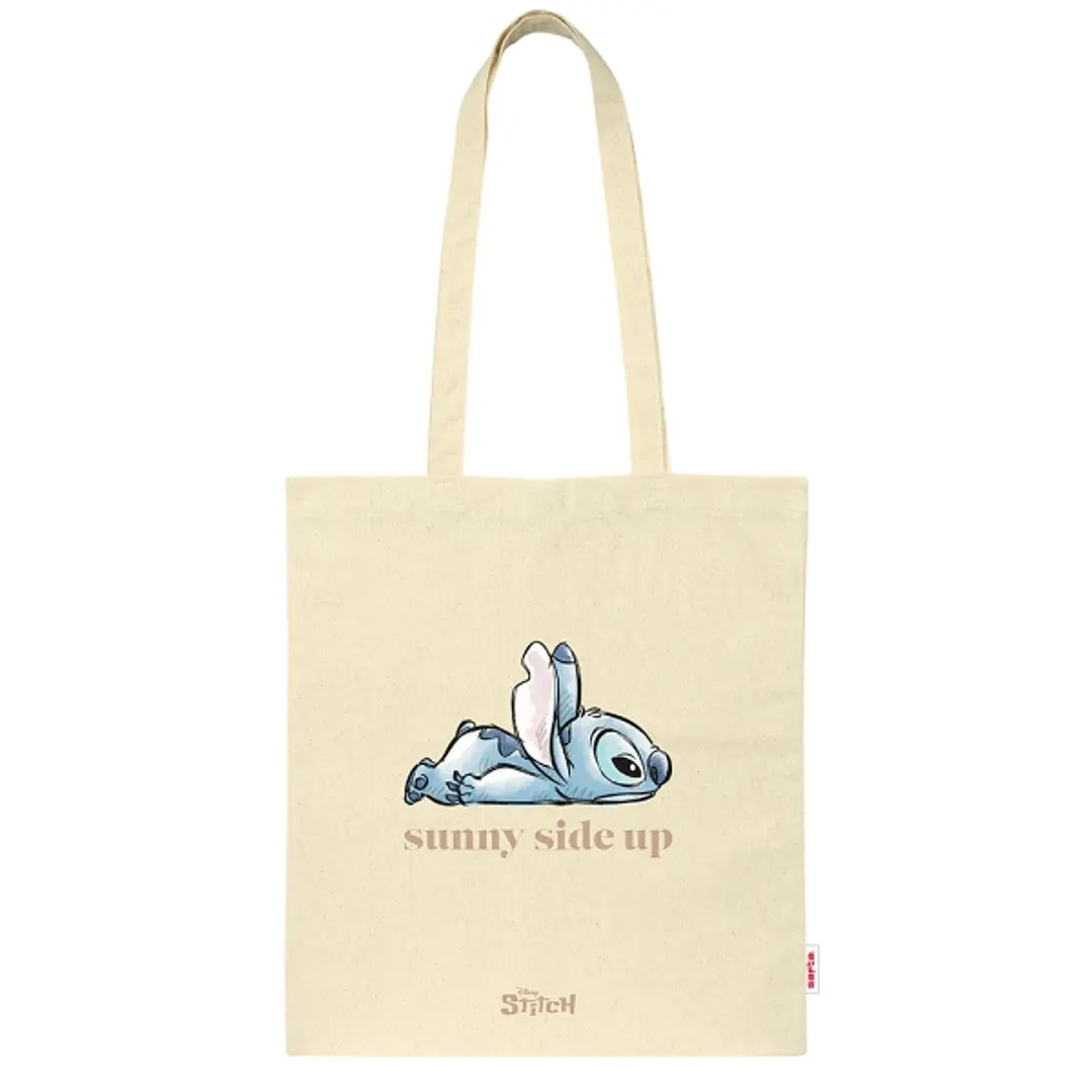 Safta Stitch Tote Bag Bolsa de Tela - Asas de Mano - Color Beige 1