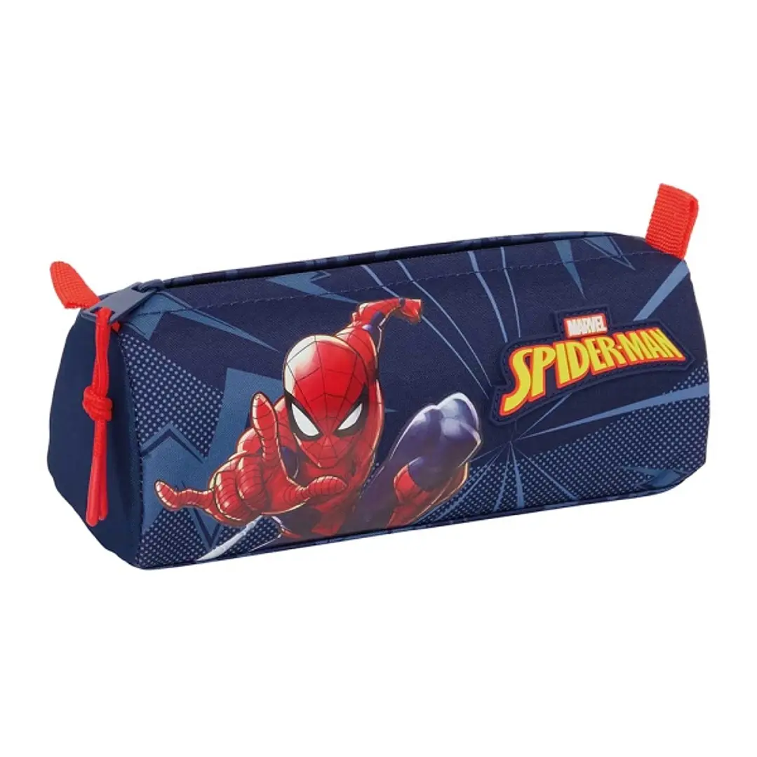 Safta Spider-Man Portatodo - Cremallera - 1.20L - 210x70x80mm - Color Azul Marino 1