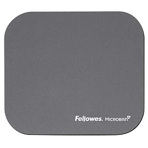 Fellowes Alfombrilla para Raton con Microban - Proteccion Antibacteriana - Base de Goma - 23.2x19.9cm - Color Gris
