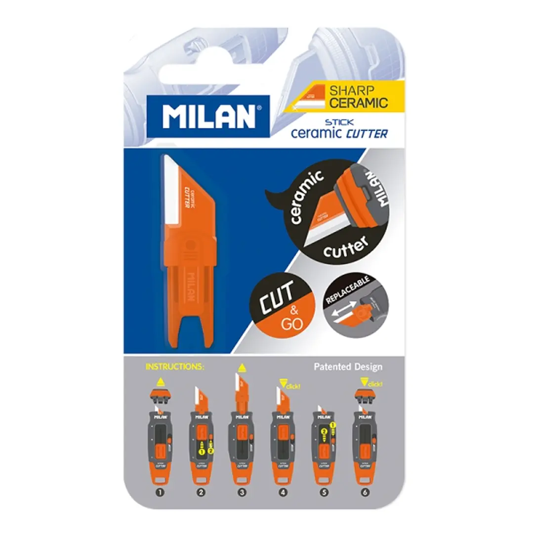 Milan Stick Recambio para Cuter - Hoja Ceramica - Color Blanco 1