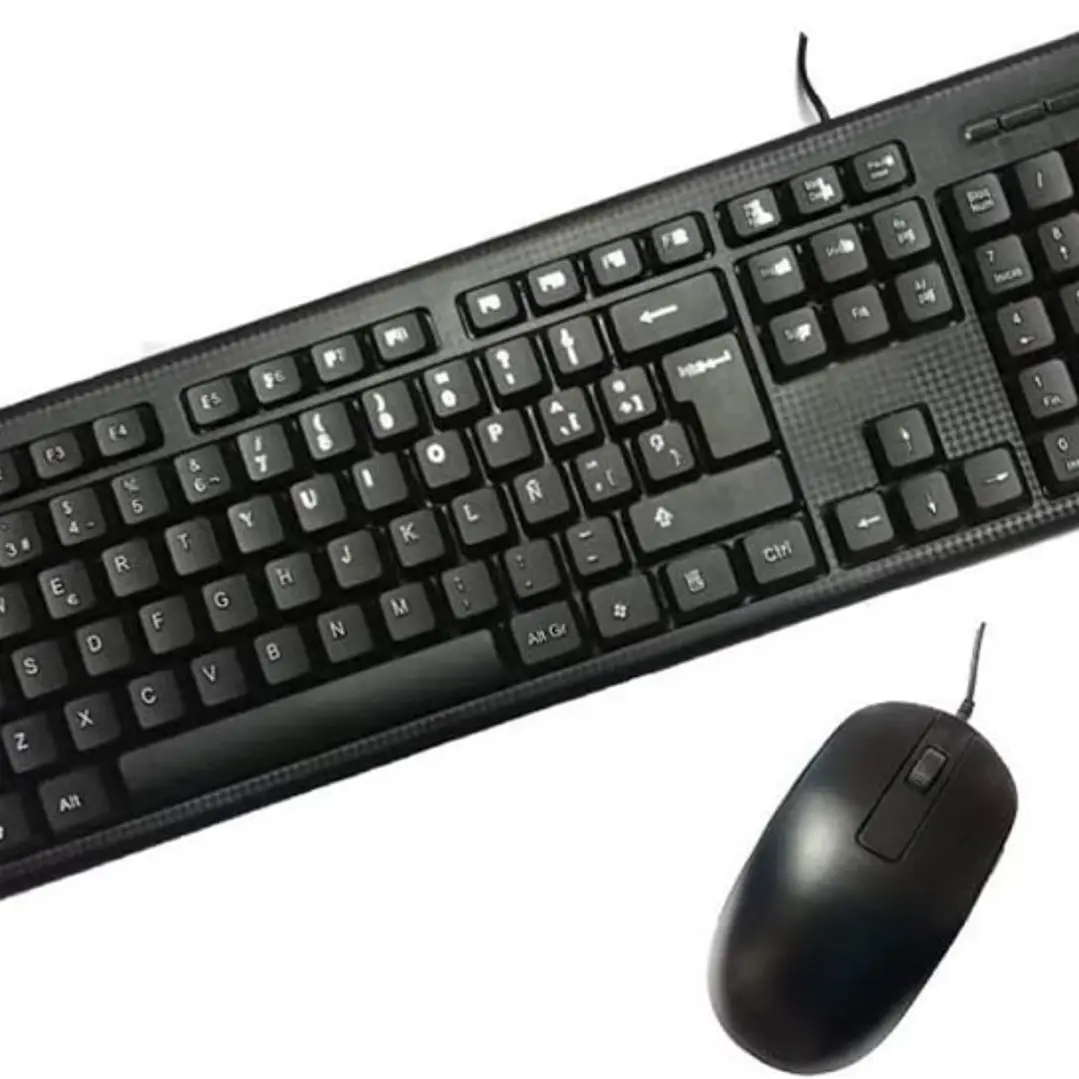 Coolbox PcCase KTR-001 Pack USB Teclado 105 Teclas + Raton 3 Botones - Uso Ambidiestro - Color Negro 1