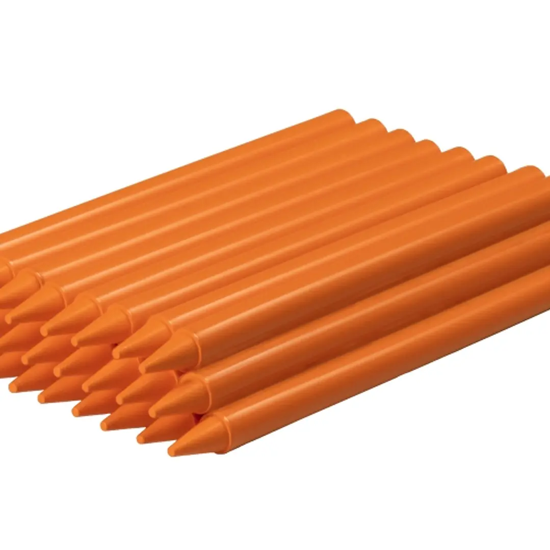 Jovi Plasticolor Estuche de 25 Ceras Plasticas - Resistentes - No Manchan - Agradable de Rayar - Acabado Brillante - Gran Duracion - Color Naranja 1