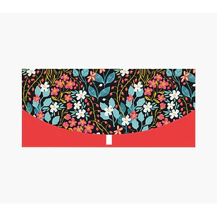 Pictura Tarjeta Money Cards - Tarjeta de Regalo Tipo Sobre Horizontal - Tematica de Flores - 21.3x9.6cm - Embolsada Individualmente en Celofan - Inclu