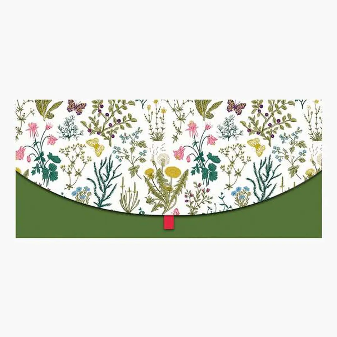 Pictura Tarjeta Money Cards - Formato Horizontal - Tematica de Flores - 21.3x9.6cm - Embolsada Individualmente - Incluye Sobre Blanco - Papel con Cert 1