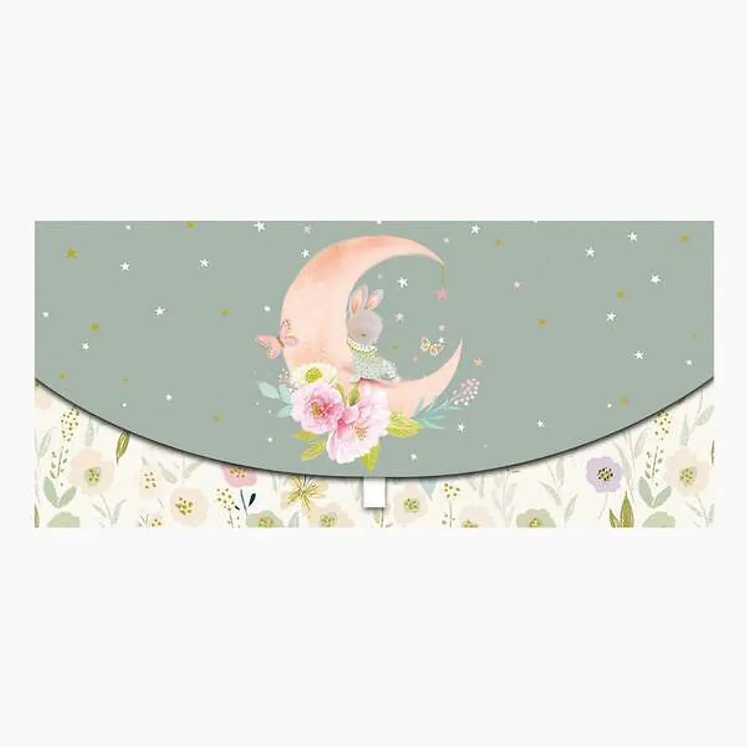 Pictura Tarjeta Money Cards - Formato Horizontal - Tematica Luna - 21.3x9.6cm - Embolsada Individualmente - Incluido Sobre Blanco - Papel con Certific 1