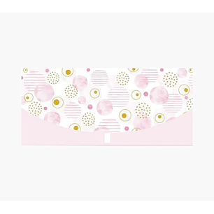 Pictura Tarjeta Money Cards - 21.3x9.6cm - Diseño Elegante de Circulos - Incluye Sobre Blanco - Certificacion FSC