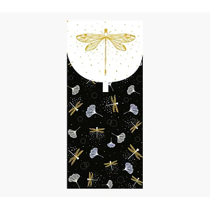 Pictura Tarjeta Money Cards - Tarjeta de Regalo Tipo Sobre - Tematica Libelulas - 9.6x21.3cm - Embolsada Individualmente en Celofan - Incluido Sobre B