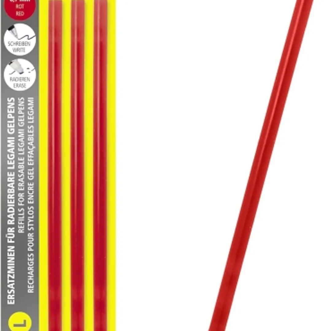 Online MagiXX L Pack de 3 Recambios de Tinta Gel Borrable - Trazo de 0.7mm - Color Rojo 1
