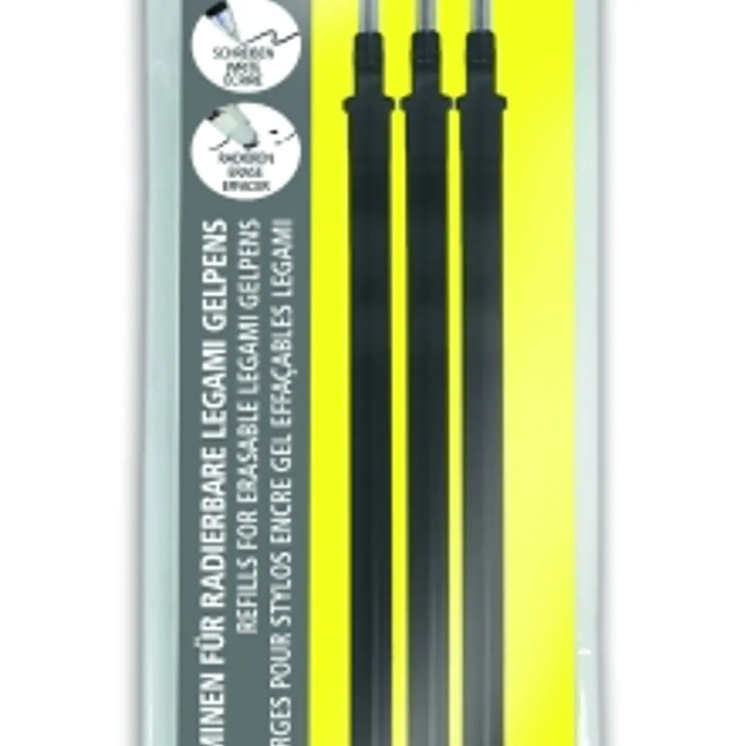 Online MagiXX L Pack de 3 Recambios de Tinta Gel Borrable - Trazo de 0.7mm - Color Negro 1