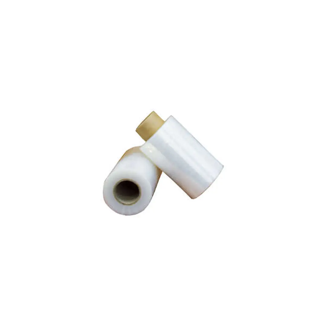 Dohe Mini Bobina de Film Extensible de 23 Micras - 10cm de Ancho - Gran Resistencia - Ideal para Embalaje - Transparente 1