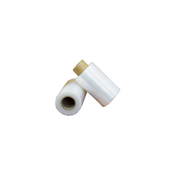 Dohe Mini Bobina de Film Extensible de 23 Micras - 10cm de Ancho - Gran Resistencia - Ideal para Embalaje - Transparente 1