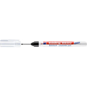 Edding 8850 Marcador para Taladros - Punta Extralarga 20mm - Trazo 1mm - Secado Rapido - Color Negro