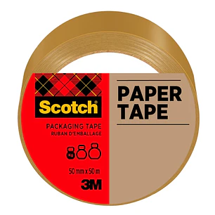 Scotch Cinta de Embalaje de Papel - 50mm x 5m - Color Marron