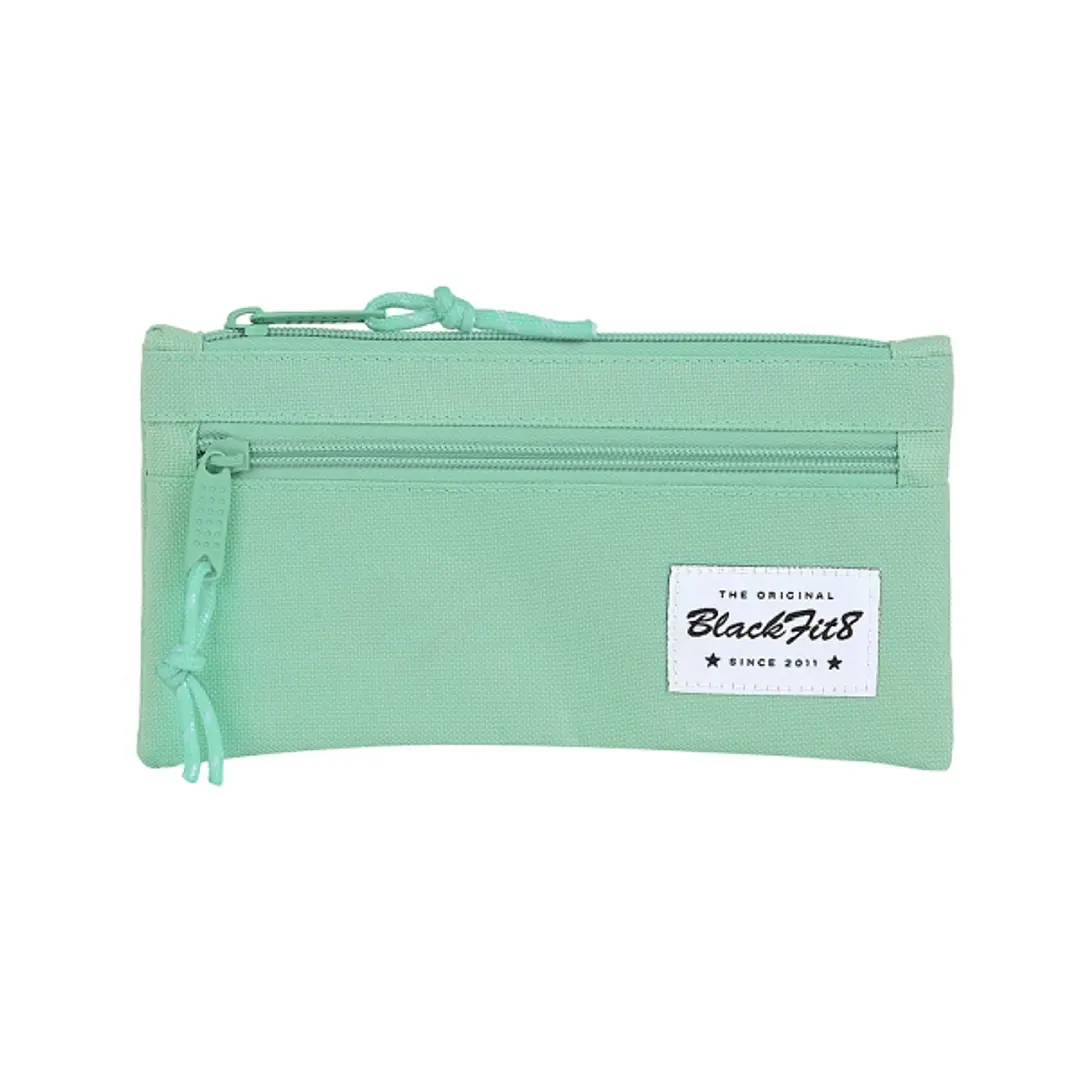 Safta Blackfit8 Portatodo - Bolsillo Frontal con Cremallera - 0.25L - 220x10x110mm - Color Turquesa 1