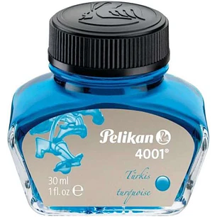 Pelikan Tinta 4001 No.78 - Frasco 30 ml - Asegura el Perfecto Funcionamiento de la Estilografica - Color Turquesa