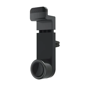 Hama Flipper Soporte de Coche para Smartphone - Pinza para Rejilla - Ancho Dispositivo de 4.8 a 9cm - Color Negro
