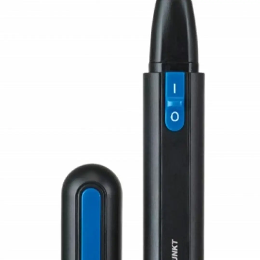 Blaupunkt Cortapelos para Nariz y Oidos - IPX4 - Incluye Accesorios - Alimentacion con Pila AA Incluida - Tapa Protectora - Color Negro y Azul 1