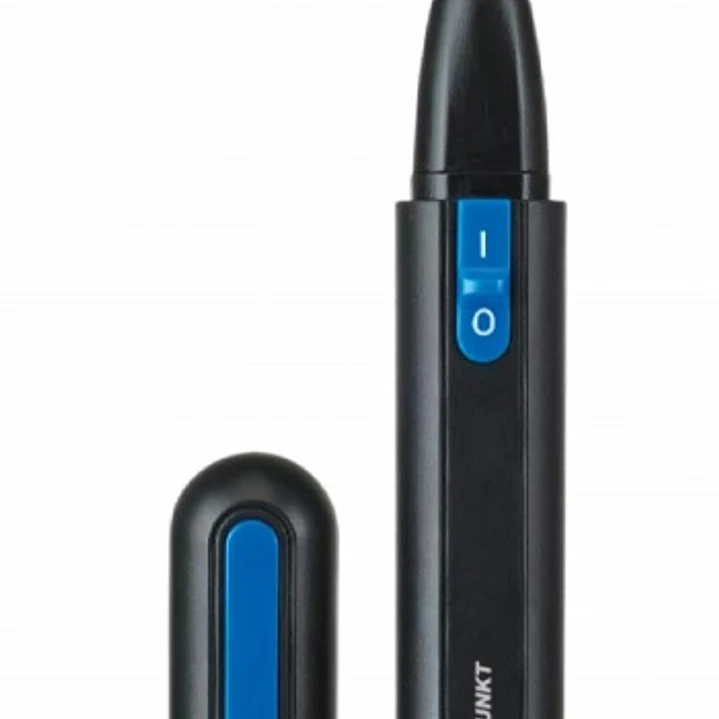 Blaupunkt Cortapelos para Nariz y Oidos - IPX4 - Incluye Accesorios - Alimentacion con Pila AA Incluida - Tapa Protectora - Color Negro y Azul 1