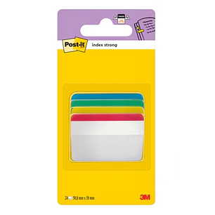 Post-It Index Dispensador con 24 Marcadores Reposicionables - Forma Rectangular - Colores Surtidos
