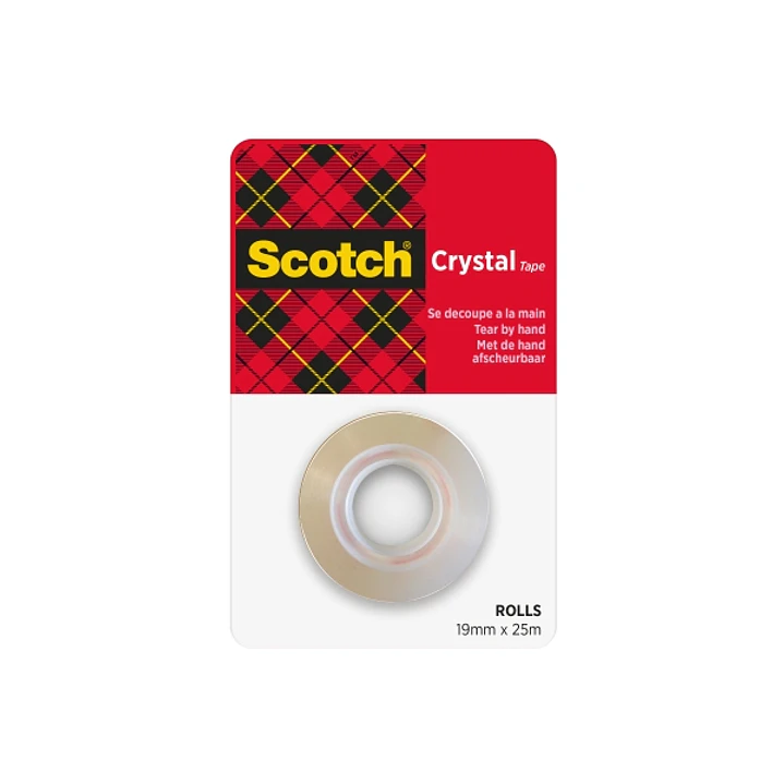 Scotch Cinta Adhesiva - Facil de Cortar - 19mm x 25m - Color Transparente 1