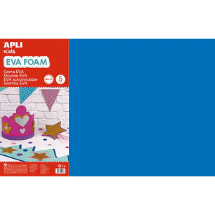 Apli Goma Eva Azul 600x400 - 5 Hojas de Espuma Suave y Flexible para Manualidades y Decoracion