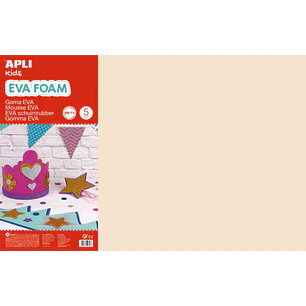 Apli Goma Eva Piel 600x400mm - 5 Hojas de Alta Calidad y Facil de Cortar