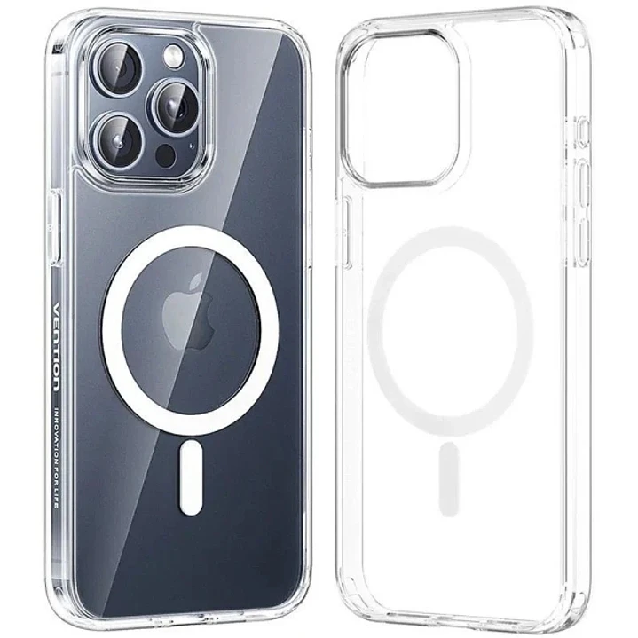 Vention Funda Rigida para Iphone 13 Pro - Anillo Magnetico MagSafe - Color Transparente 1