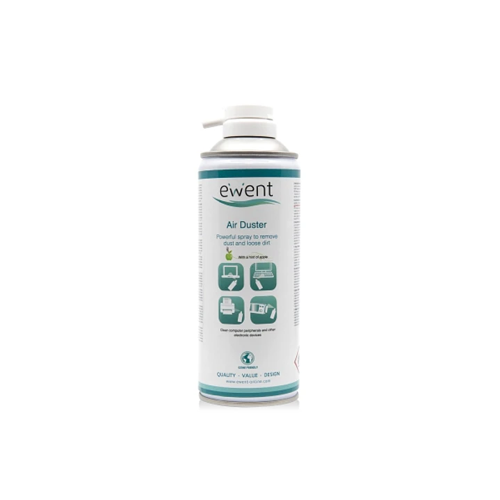 Ewent Spray de Aire Comprimido - Aroma a Manzana - Aplicador para Zonas Dificiles - Color Transparente 1