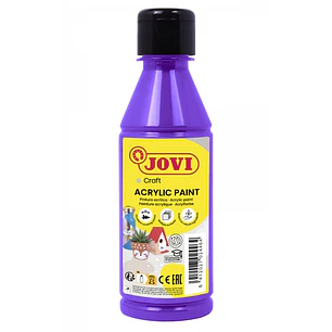 Jovi Jovidecor Acryl Pintura Acrilica - Acabado Satinado - Alto Poder Cubriente - Facil Aplicacion - Multiusos - Resistente al Agua y Jabon - Color Mo