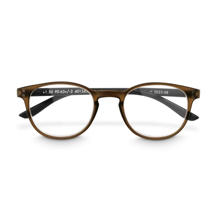 Hama Gafas de Lectura de +3.0 Dioptrias - Montura de Plastico Reciclado - Unisex - Color Marron 1