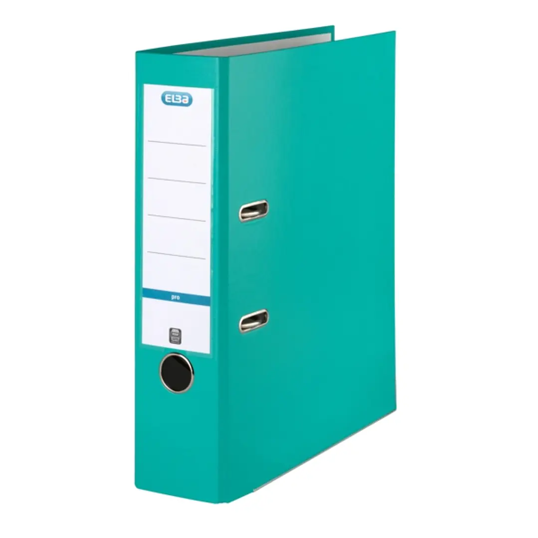 Elba Archivador Palanca Rado Top A4 - Resistente y Duradero - Capacidad para 80mm de Documentos - Diseño Moderno y Elegante - Color Menta 1