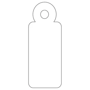 Apli Pack de 200 Etiquetas Colgantes con Hilo 13x34mm - Cartulina de 200 g/m² - Agujero Preperforado - Color Blanco