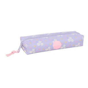 Safta Bouquet Portatodo - Cremallera - Goma Elastica - 0.53L - 220x70x40mm - Color Violeta
