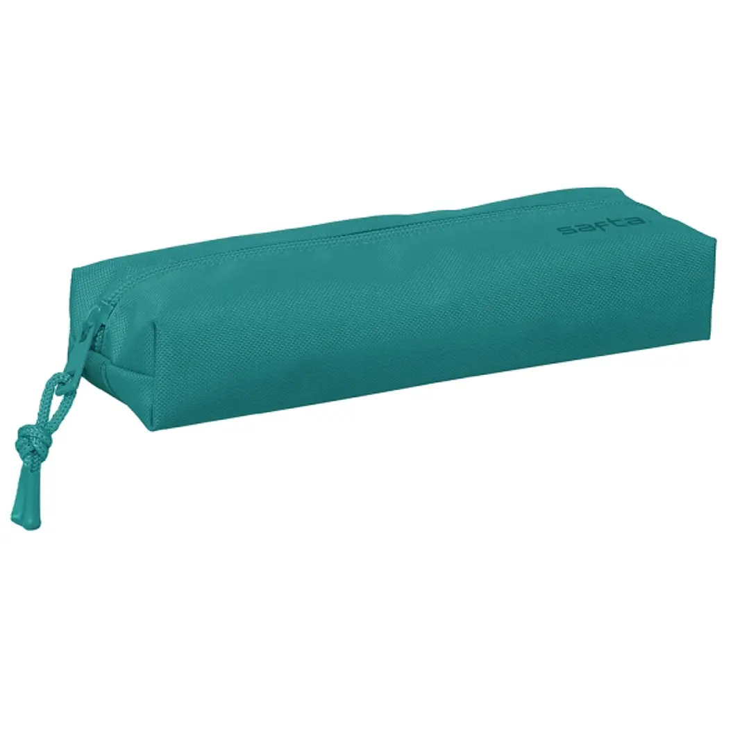 Safta Portatodo - Goma Elastica - Cierre de Cremallera - 0.53L - 220x70x40mm - Color Azul 1