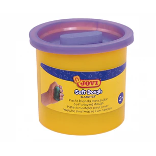 Jovi Soft Dough Blandiver Estuche de 5 Botes 110gr - Violeta - Blanda y Flexible - Facil de Amasar y Moldear - Ideal para Iniciacion al Modelaje - Col