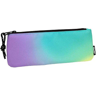 Milan Sunset Estuche Pequeño Plano Rectangular - Tejido Resistente a las Roturas y Rasgaduras - Medidas 23x9x1.3cm - Color Turquesa
