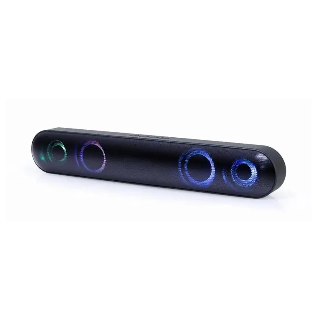 GEMBIRD Barra sonido Bluetooth luz led negra 1