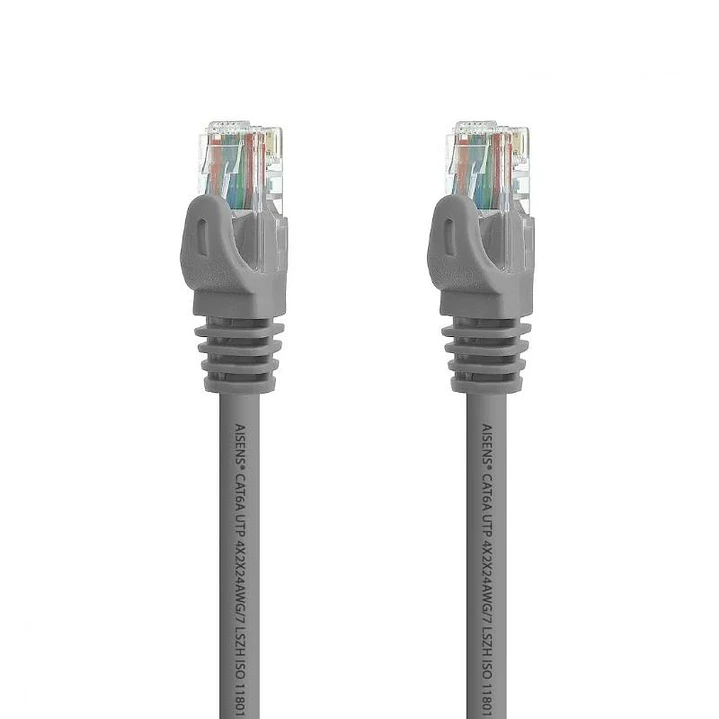 Aisens Latiguillo Rj45 Cat.6A Utp Gris 0.5M 2