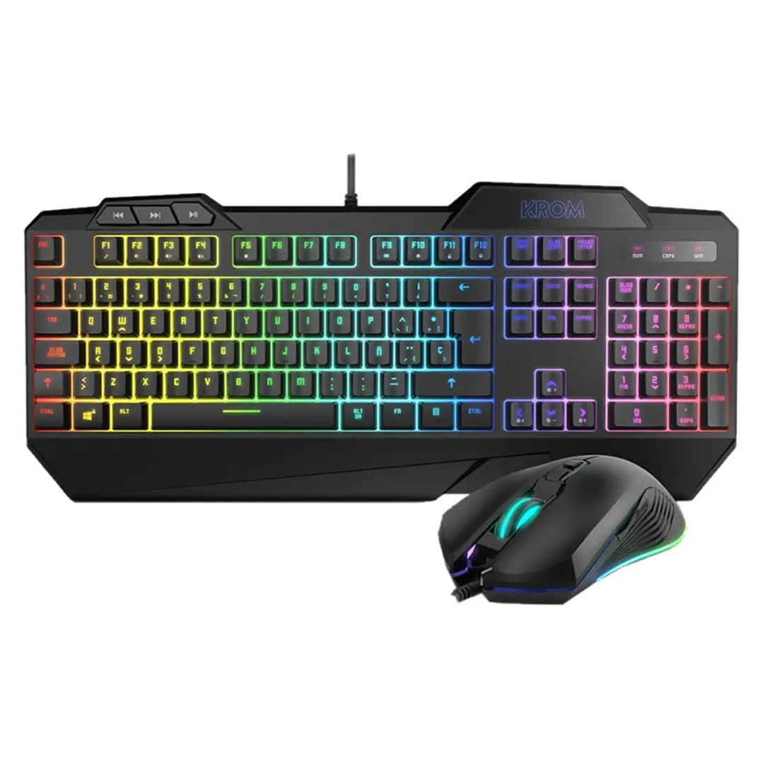 Krom Pack Teclado Semimecanico y Raton Krusher SP 1