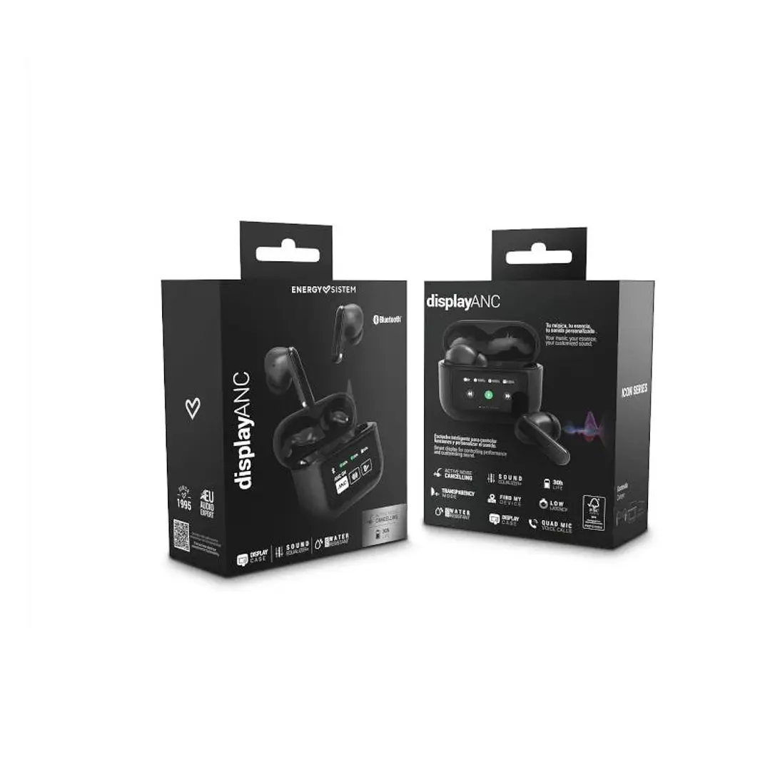 Energy Sistem Auriculares Display ANC Graphite TW 4