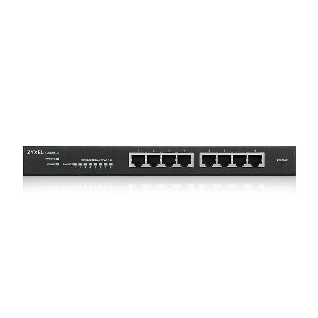 ZyXEL GS1915-8 Smart Switch 8xGbE Nebula Fanless 2